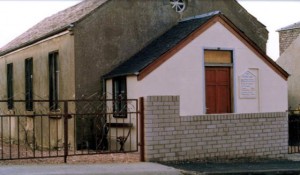 A modern photograph of the old Buller Street Hall, Lochgelly prior to its demolition.